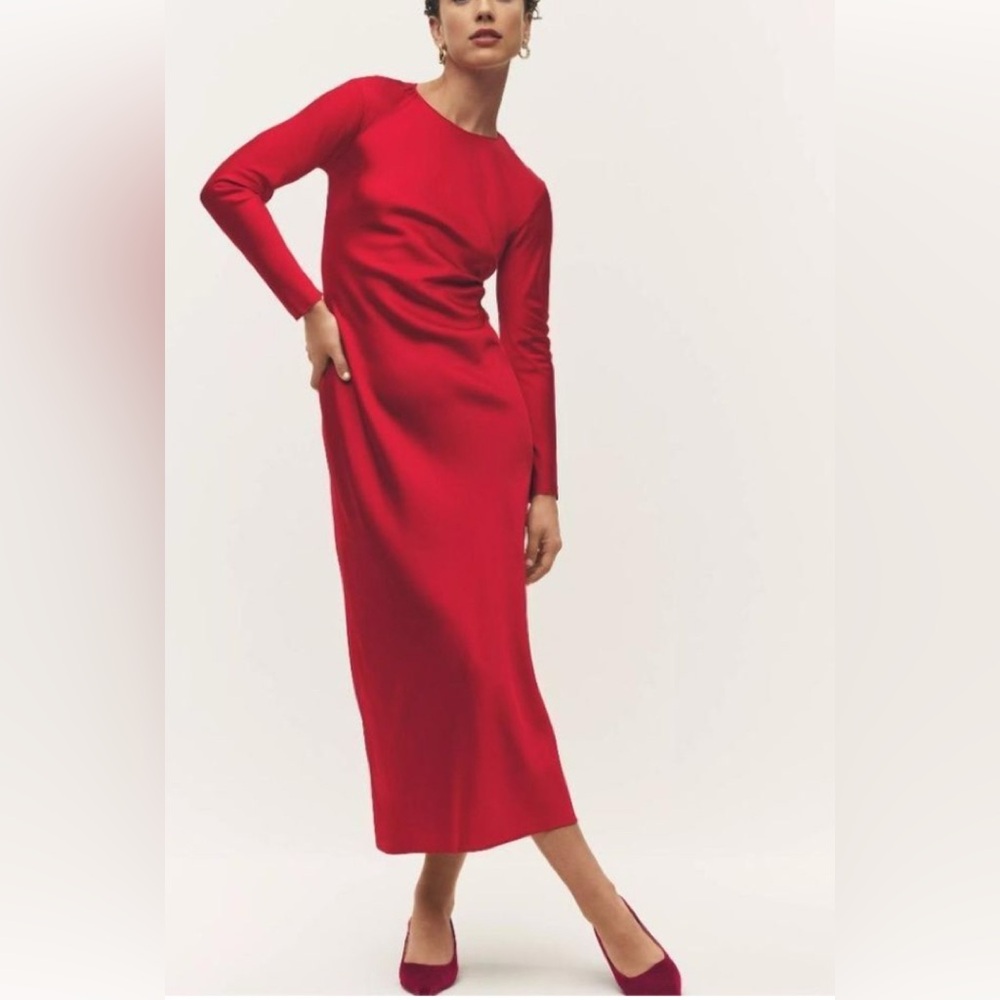 Ann Taylor Red Maxi Dress